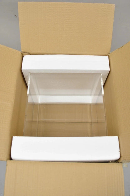 5 Sided 14.5" Clear Acrylic Lucite Vitrine Display Case Christine Taylor Coll.