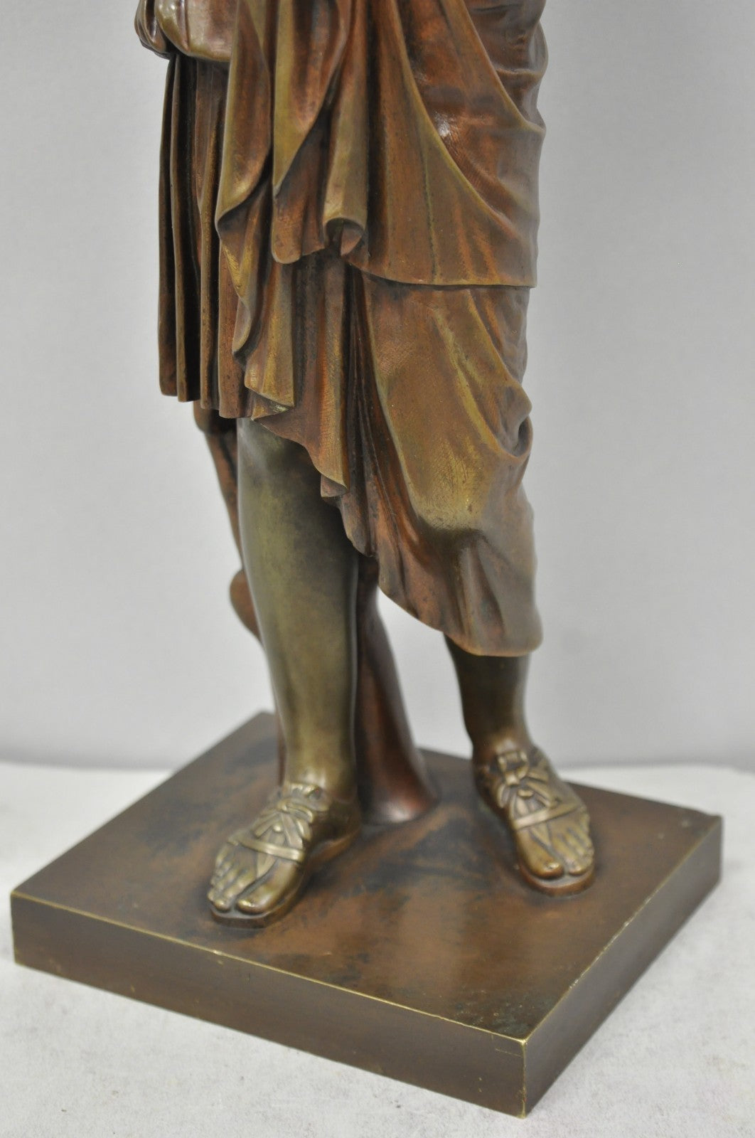Antique 19th C. Ferdinand Barbedienne Bronze Diana Gabies Statue Sculpture