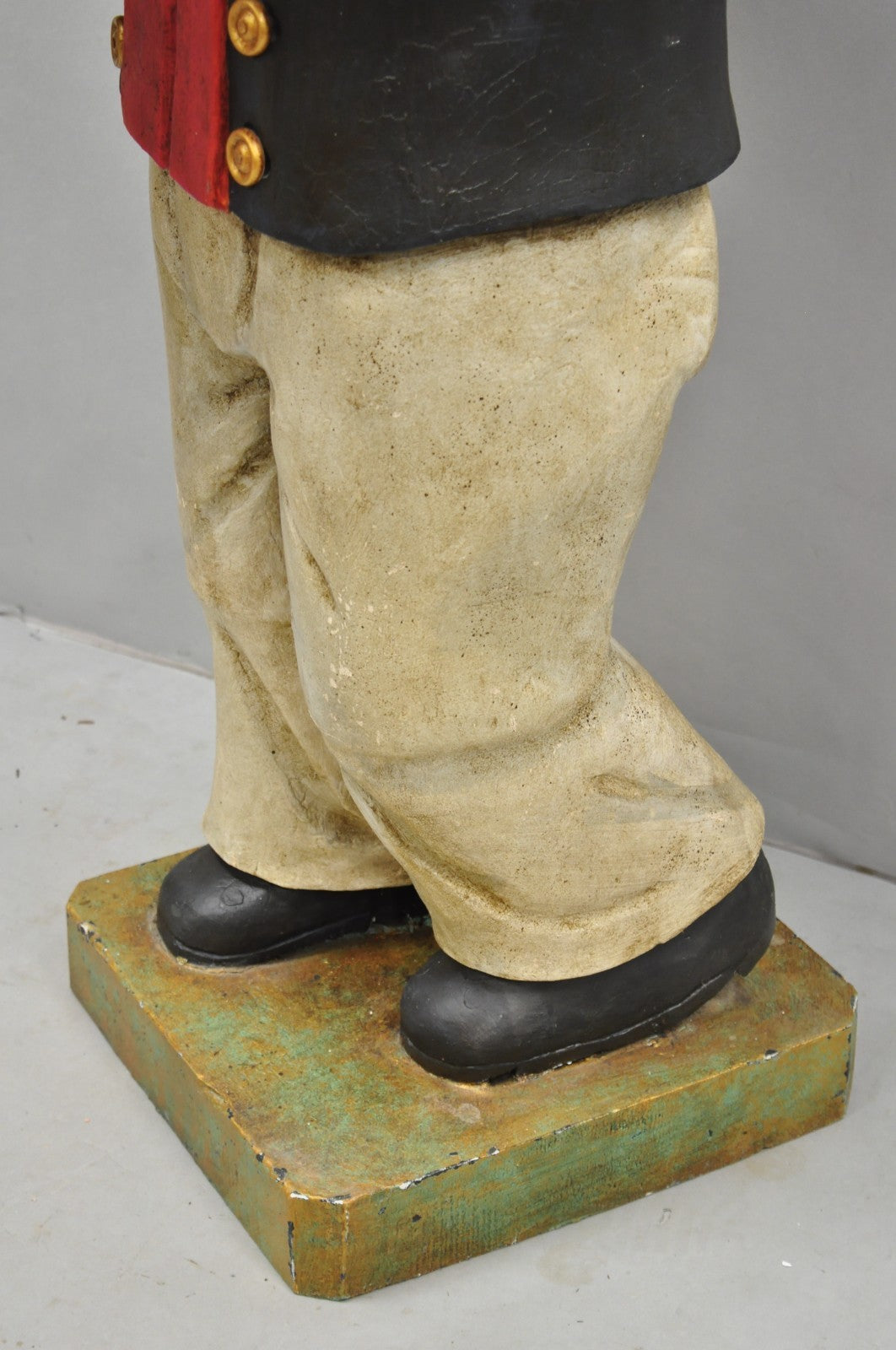 52" Tall Maritime Nautical Folk Art Carved Wood "Little Navigator" Statue Figure