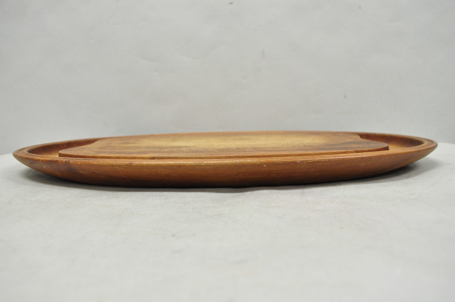 Vintage Mid Century Modern Henning Koppel Georg Jensen Teak Cutting Board Tray