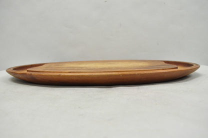 Vintage Mid Century Modern Henning Koppel Georg Jensen Teak Cutting Board Tray