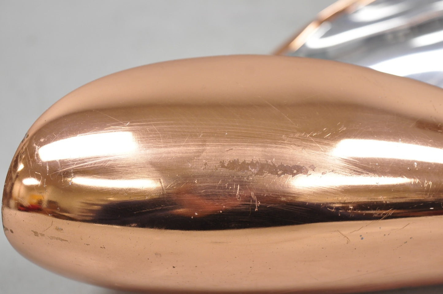 Nambe MT0546 Karim Rashid Modernist Mixed Metal Copper Snail Scroll Tray Bowl