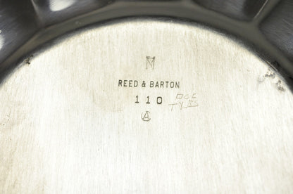 Vintage Reed & Barton "Holiday" Scalloped Oval Serving Platter Tray w/ Monogram