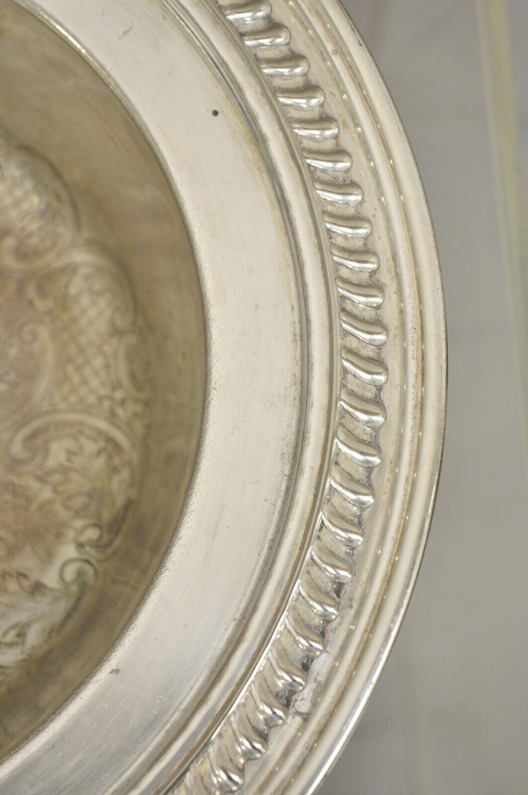 Vtg English Regency Victorian Silver Plated Lidded Vegetable Serving Dish Bowl