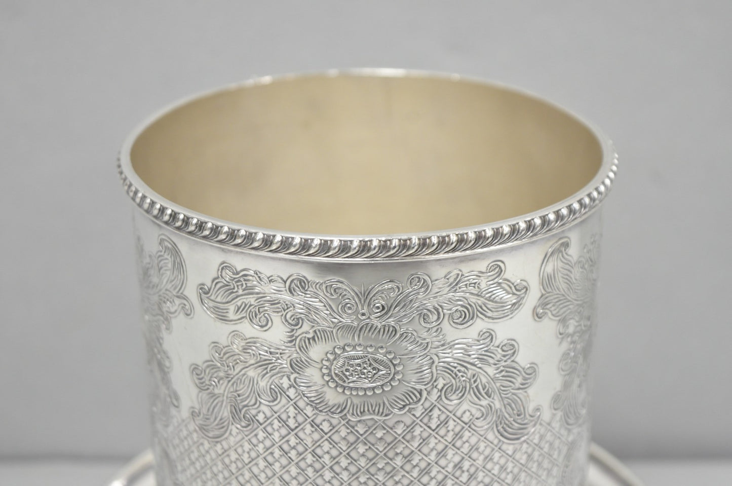 Vintage Viners of Sheffield English Regency Silver Plated Wine Bottle Coaster