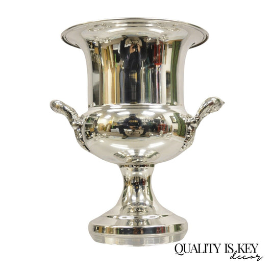 Sheffield USA Silver Plated Ornate Twin Handle Champagne Chiller Ice Bucket