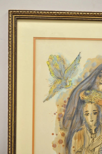 Reuven Rubin Story of David 1971 Signed & Numbered Lithograph Print Judaica Art