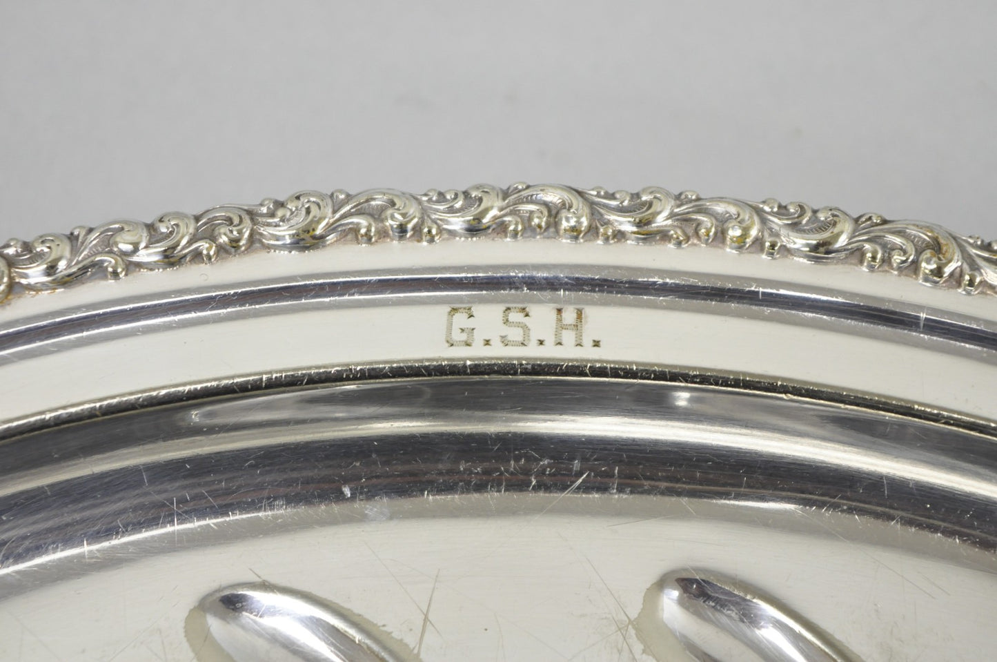 Antique Rogers Bros English Regency Silver Plated Small 12" Meat Cutlery Tray