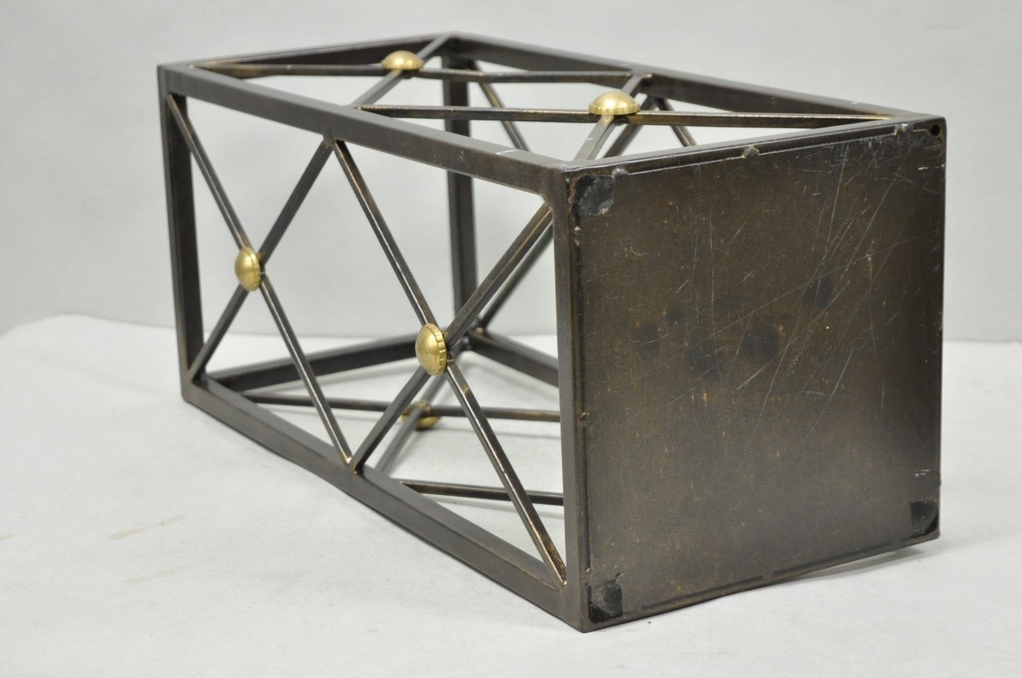 Contemporary Italian Neoclassical Style Iron X- Form Umbrella Cane Stand