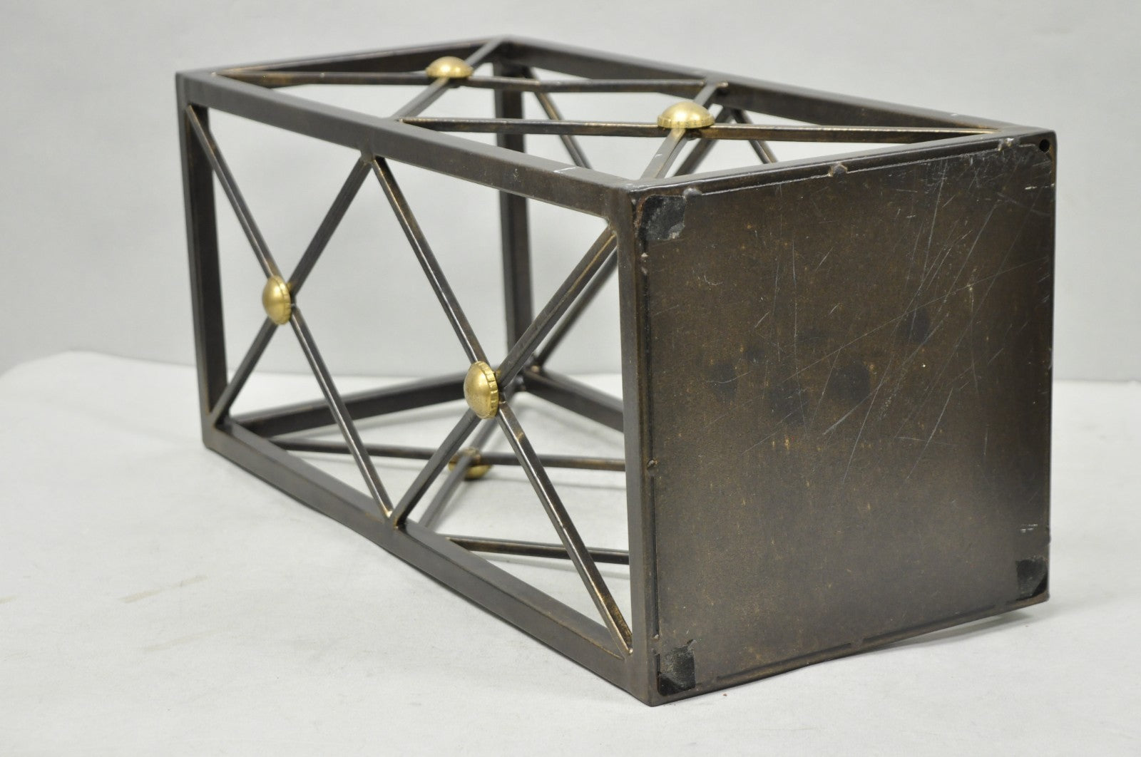 Contemporary Italian Neoclassical Style Iron X- Form Umbrella Cane Stand