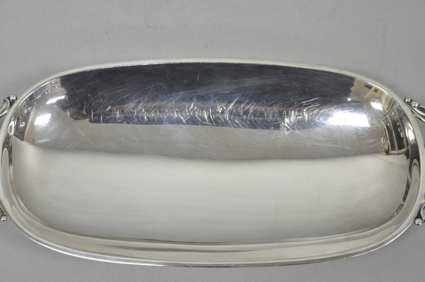 Vintage Denmark Gidom Fraberg Designed Silver Plated Narrow Trinket Candy Dish