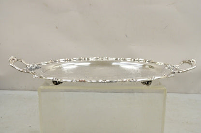 Vintage WSB 1538 Victorian Silver Plated Oval Serving Plater Butlers Tray