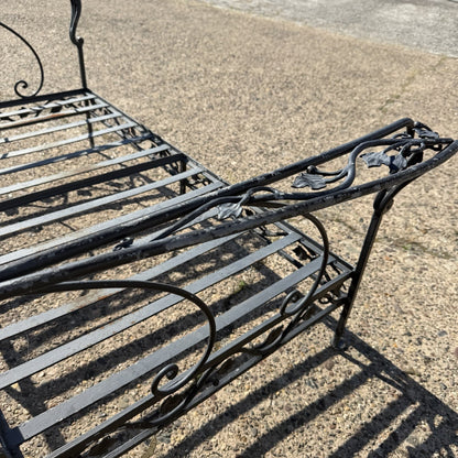 Vintage Salterini Style Wrought Iron Settee Loveseat by Florentine Craft Studio