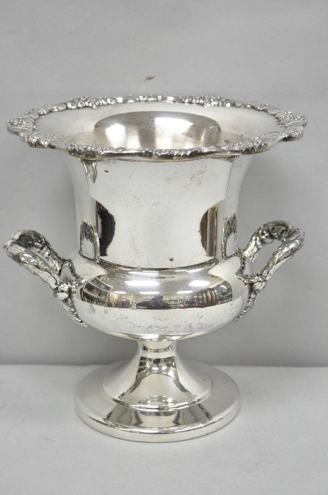 Vintage Victorian Silver Plated Trophy Cup Urn Champagne Chiller Bar Ice Bucket