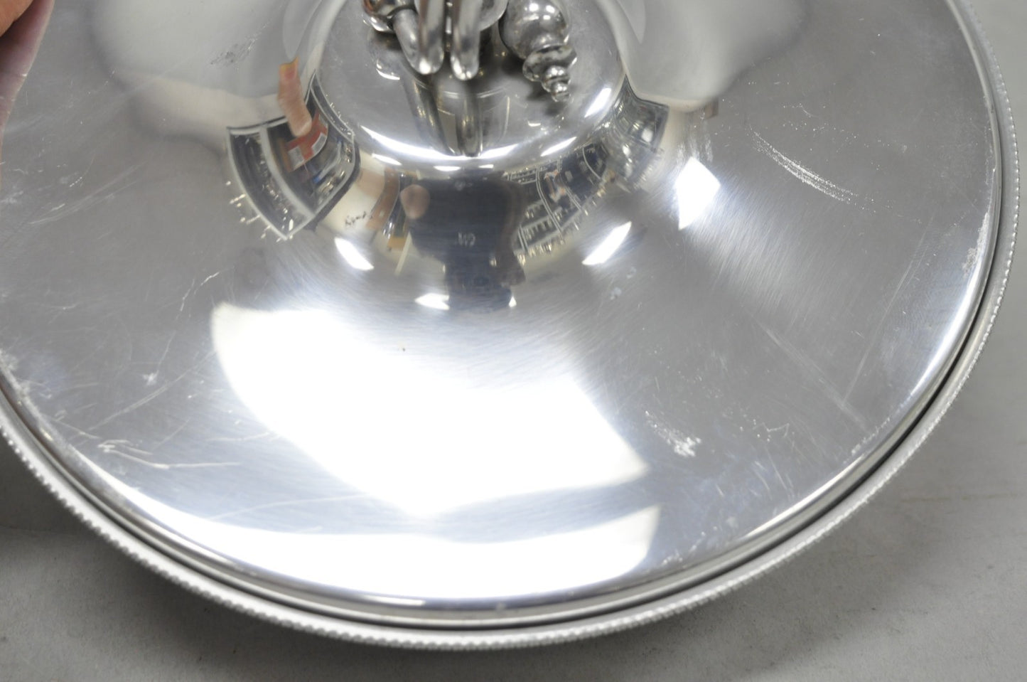 Vintage BW Buenilum Silver Plated Aluminum Art Nouveau Covered Serving Dish