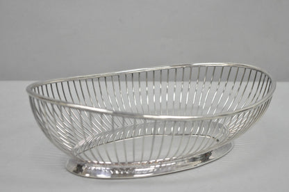 Vintage Gorham YC743 English Victorian Silver Plated Wire 11" Bread Fruit Basket