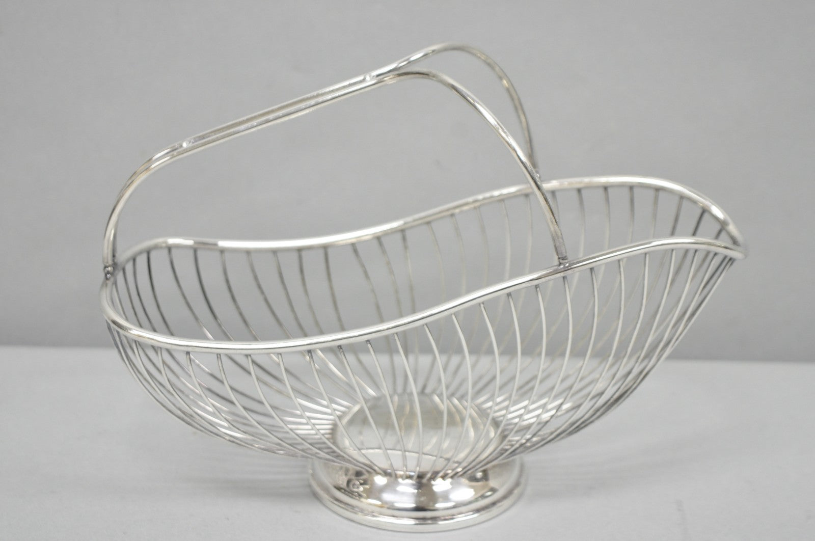 Vintage Mid Century El De Uberti Italy Silver Plated Wire Wine Bottle Holder
