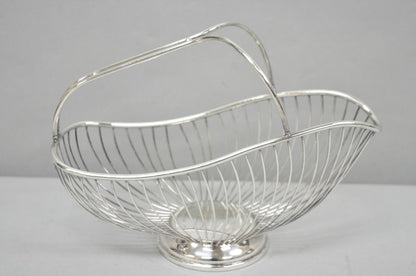 Vintage Mid Century El De Uberti Italy Silver Plated Wire Wine Bottle Holder
