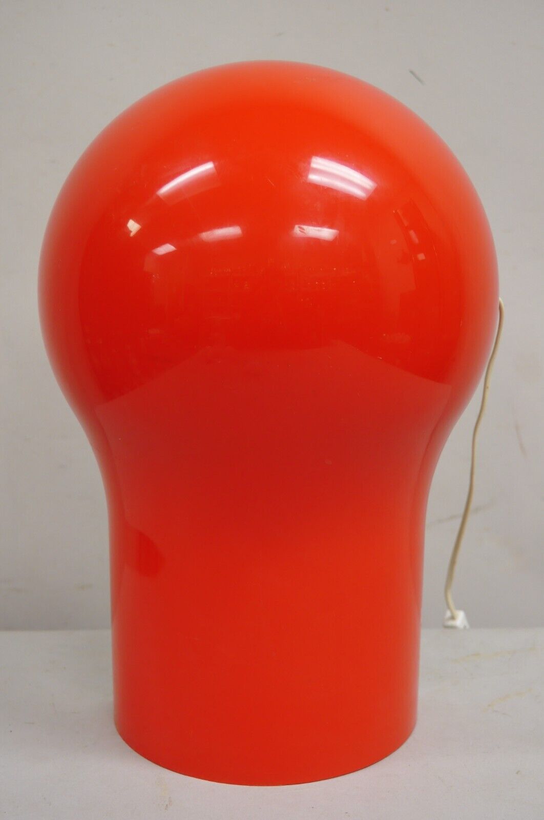 Vintage Vico Magistretti for Artemide Telegono Red & White Plastic Table Lamp