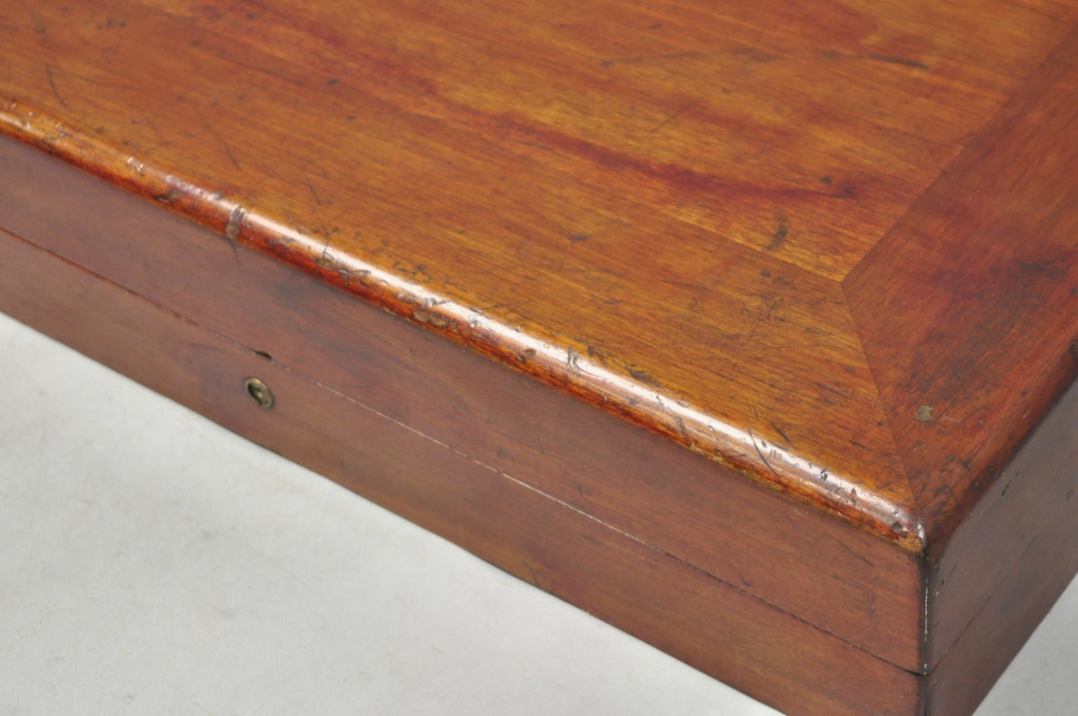 Antique S Kind & Sons Edwardian Mahogany Fitted Silverware Flatware Case Chest