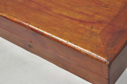 Antique S Kind & Sons Edwardian Mahogany Fitted Silverware Flatware Case Chest