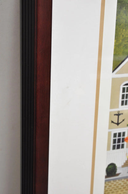 Jane Wooster Scott Signed and Numbered Serigraph Framed Art "Carefree Days"