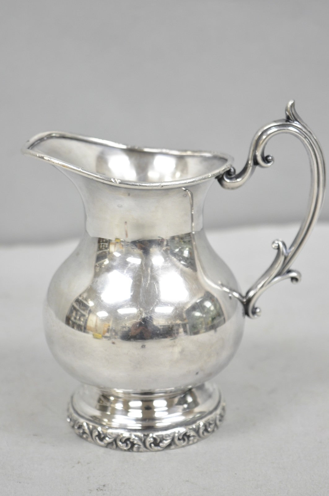 Vintage Victorian Silver Plated Small Coffee Creamer Pot by National 3002