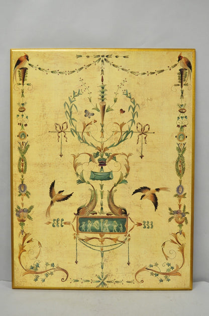 Vintage Ballard Design Neoclassical English Adams Style Printed Wall Art Picture