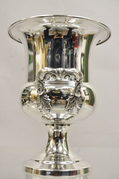 Sheffield USA Silver Plated Ornate Twin Handle Champagne Chiller Ice Bucket