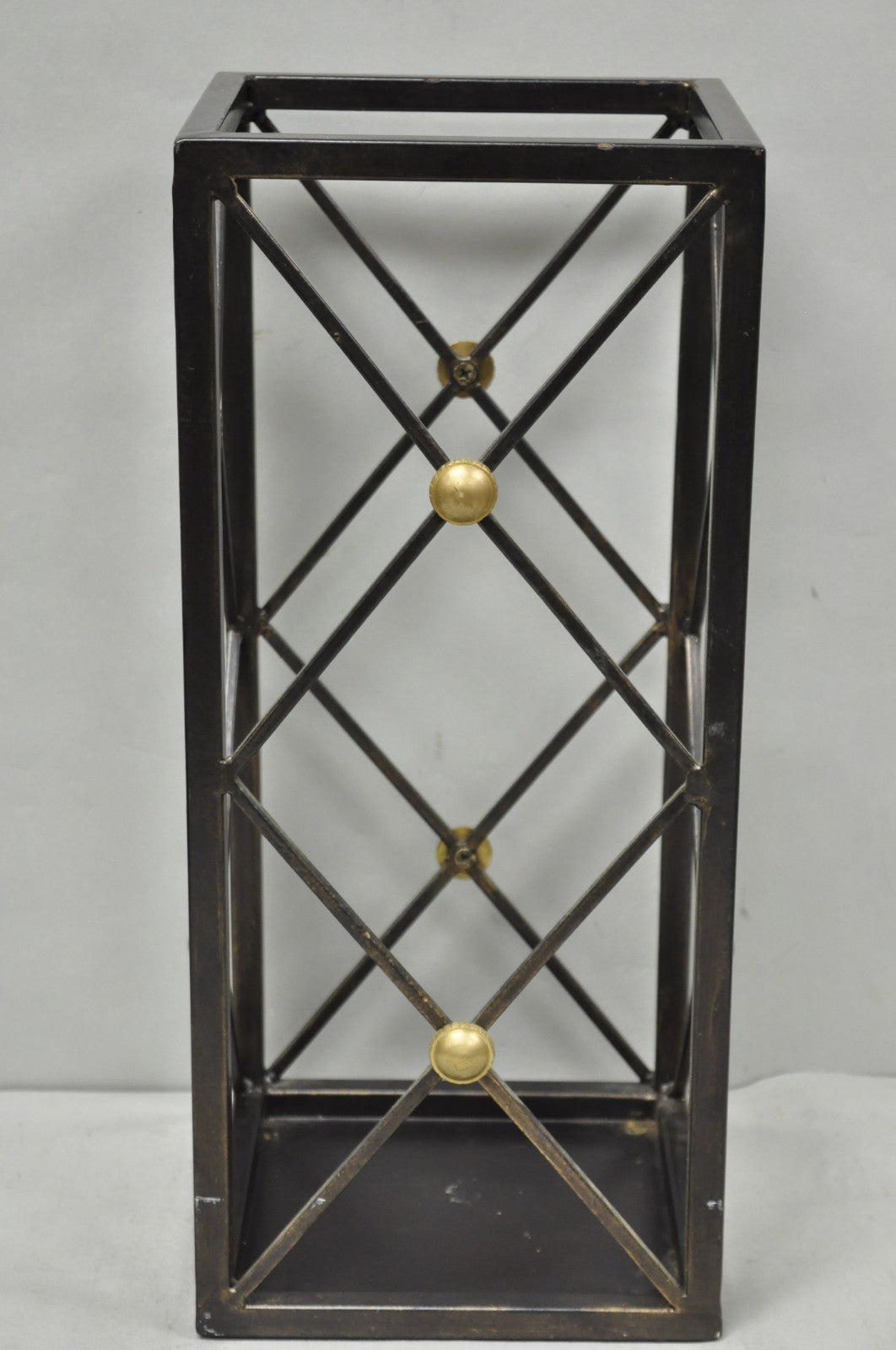 Contemporary Italian Neoclassical Style Iron X- Form Umbrella Cane Stand