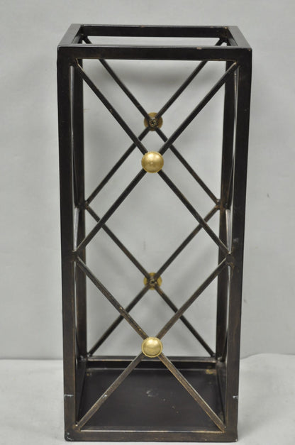 Contemporary Italian Neoclassical Style Iron X- Form Umbrella Cane Stand