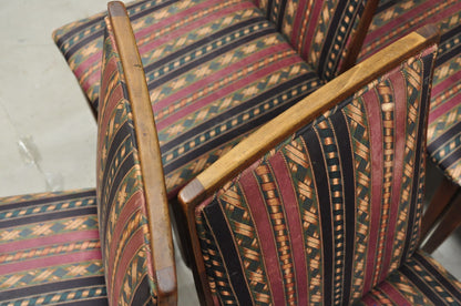 Vintage Mid Century Modern Walnut Dining Room Chairs by Dillingham - Set of 6