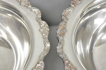 Towle Victorian Silver Plated Punchbowl Champagne Chiller Ice Bucket - a Pair