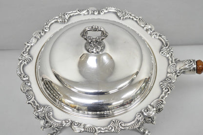 Vintage Sheffield Victorian Silver Plated Large Warmer Chafing Serving Dish