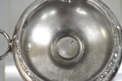 Antique Mead & Robbins Victorian Silver Plated Floral Repousse Fancy Soup Tureen