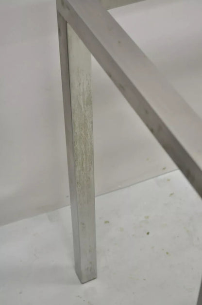 Design Institute of America Steel Mid Century Modern 58" Long Console Hall Table