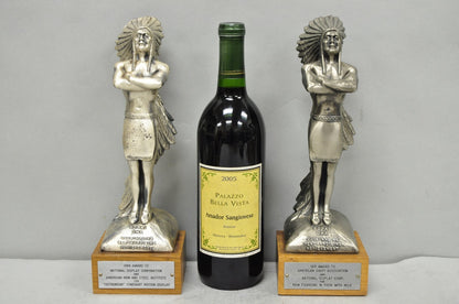 Vintage 1970s POPAI OMA Store Display Award Trophy Native American Chief Figure