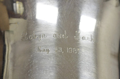 FB Rogers Silver Plated Trophy Cup Champagne Wine Chiller Ice Bucket - Engraved