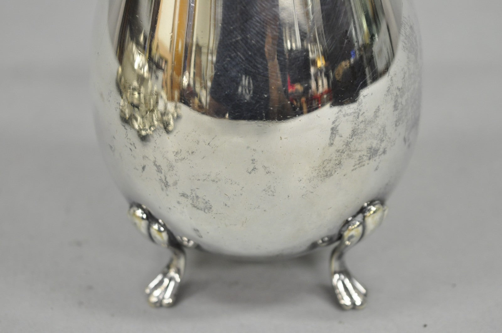 Vintage English Sheffield Victorian Silver Plated Small Coffee Tea Pot Creamer