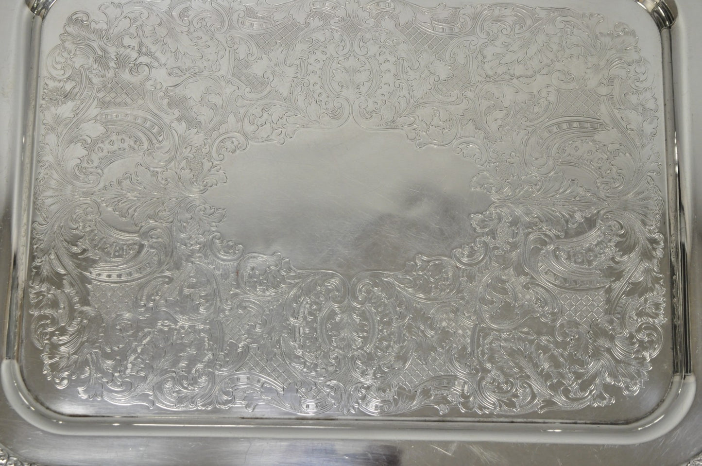 Vintage Victorian Silver Plated Twin Handle Platter Bar Tray by Henley Community