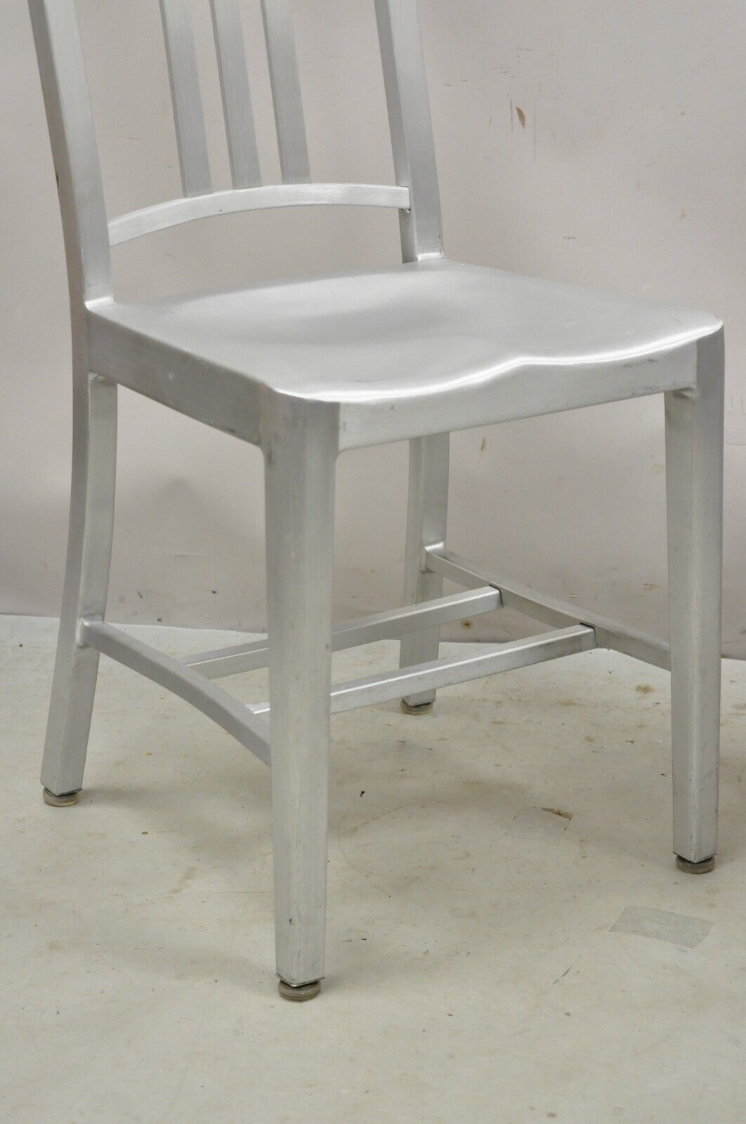 Emeco Navy Collection Brushed Aluminum Side Chair 1006 - A Pair