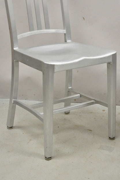 Emeco Navy Collection Brushed Aluminum Side Chair 1006 - A Pair