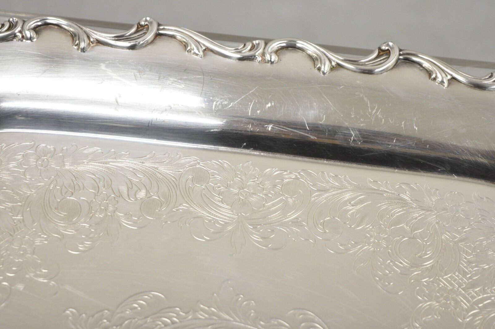 Webster Wilcox International Silver 7228 Joanne Square Serving Platter Tray