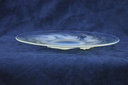 René Lalique Ondines Opalescent Clear Glass Swimming Mermaids French Dish Plate