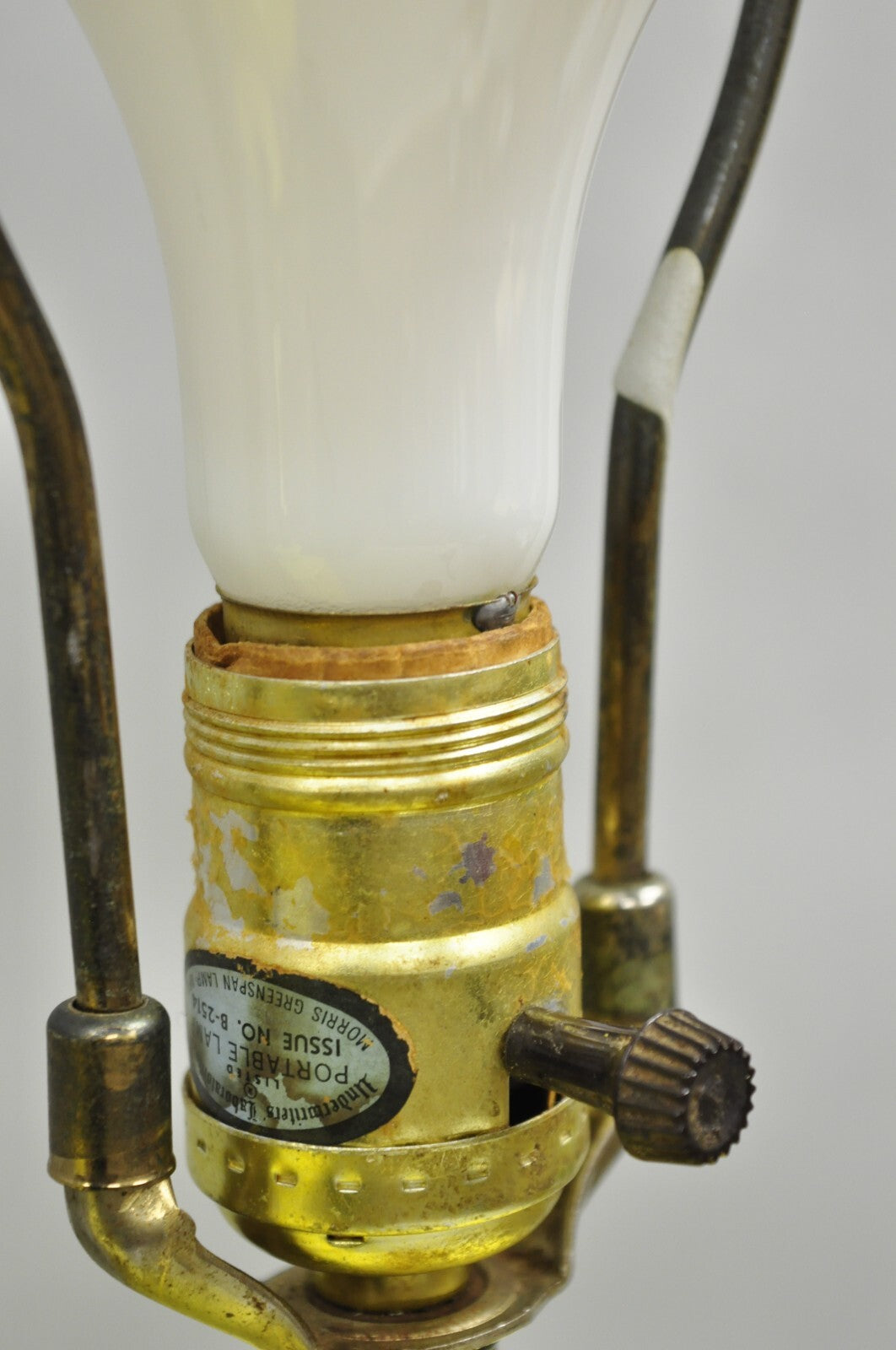 Vintage Hollywood Regency Yellow Ceramic Faux Bamboo Table Lamps - a Pair