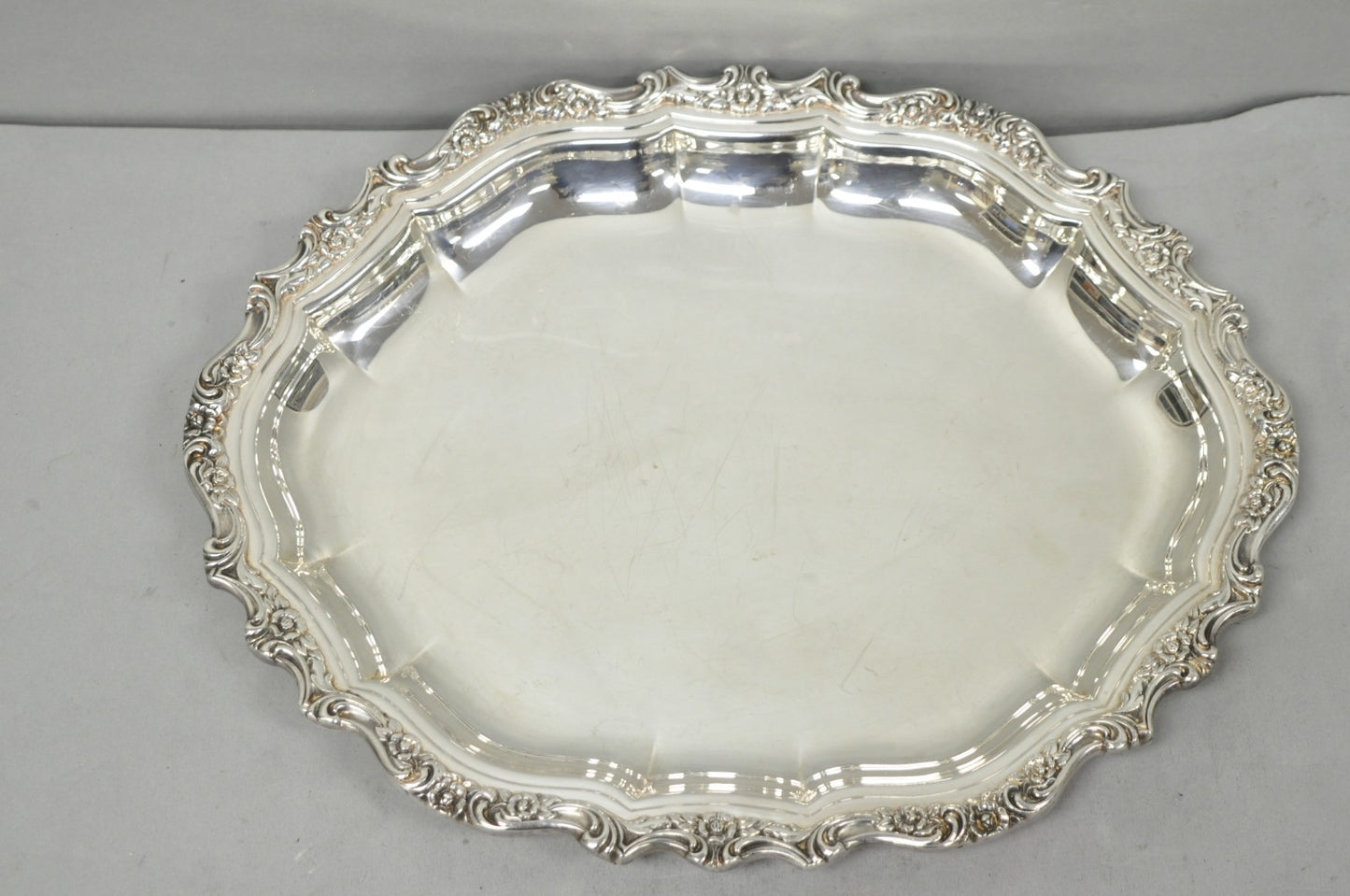 International Silver "Countess" Silver Plated Small Bar Tray Serving Platter