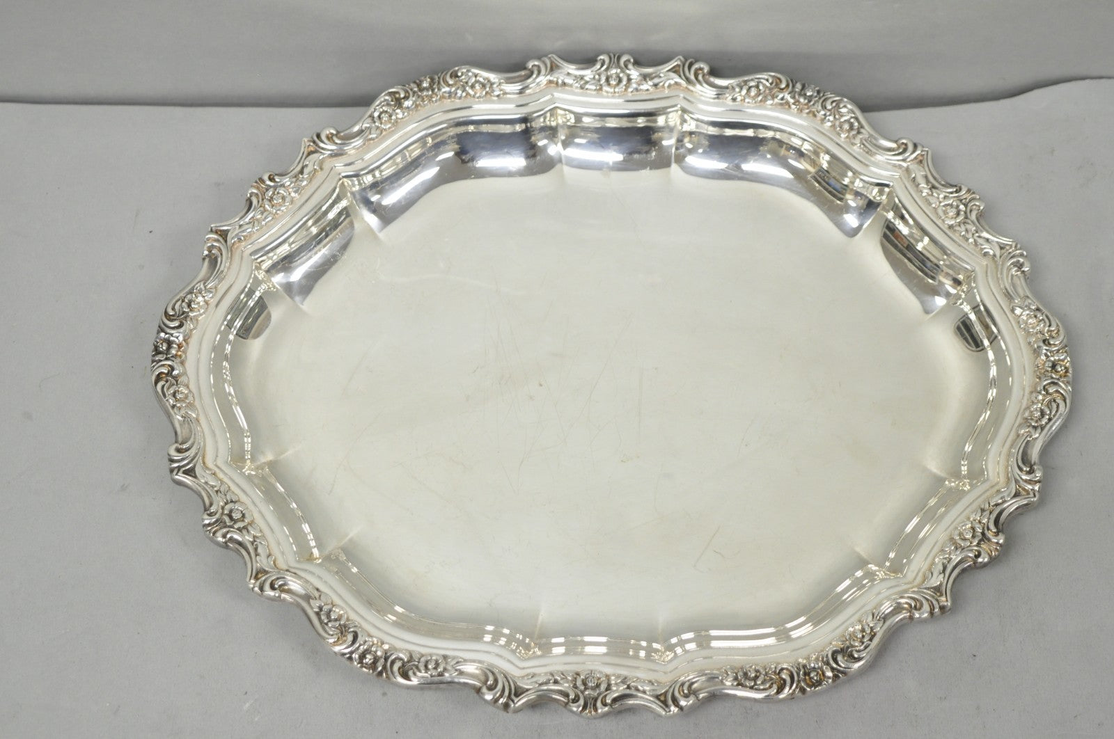 International Silver "Countess" Silver Plated Small Bar Tray Serving Platter