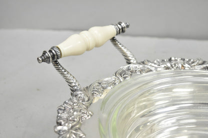 Antique Sheffield Victorian Silver Plated Large Twin Handle Serving Dish Platter