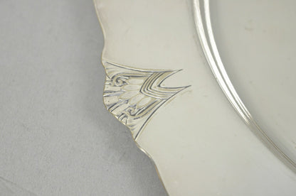 Vintage Victor SP Co Art Deco Silver Plated Charger Serving Dish Platter Plate