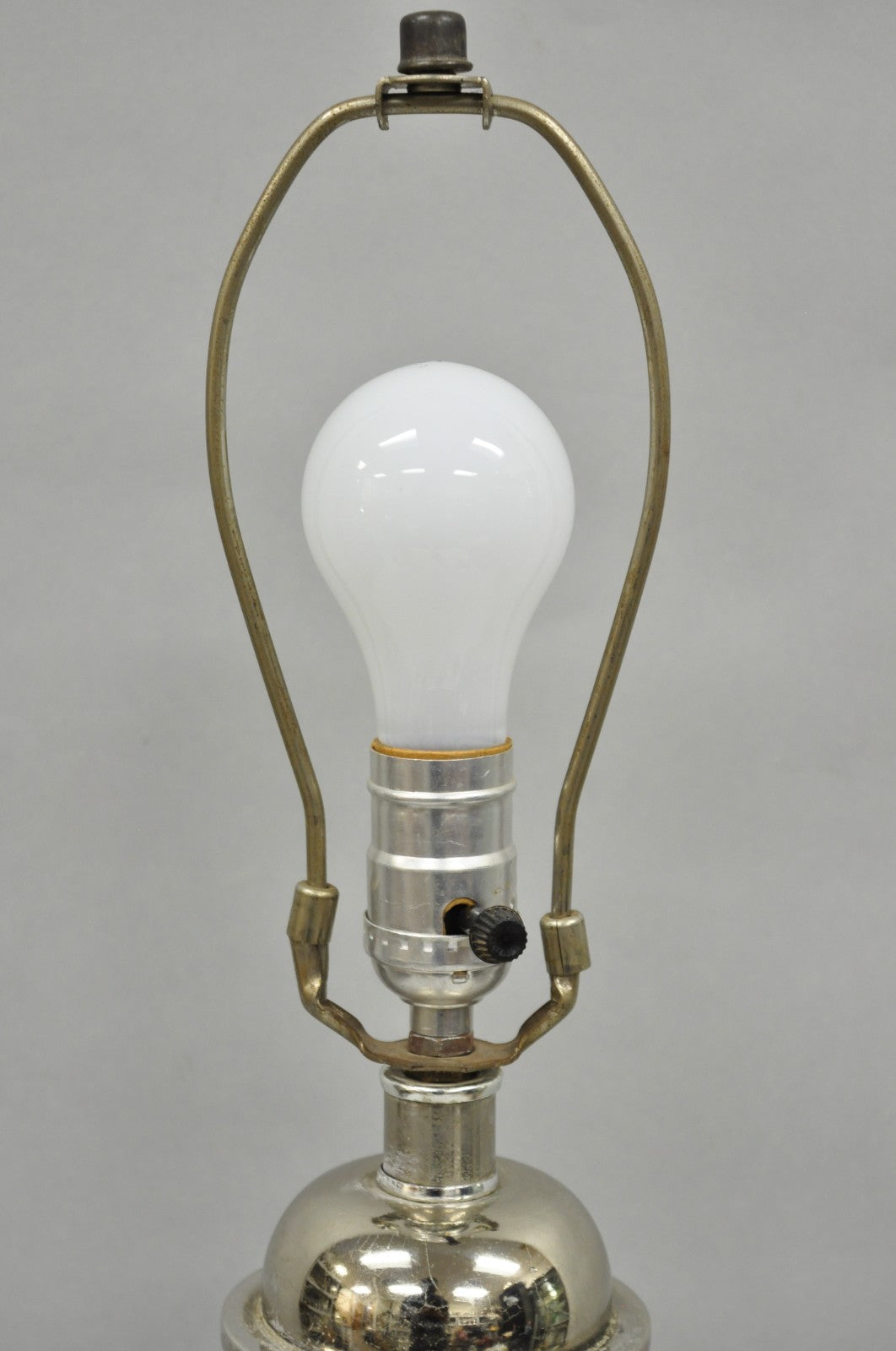 Vintage Frederick Cooper Art Deco Style Chrome "Atomic" Steel Table Lamp